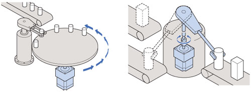 geared stepper motor improved dampening