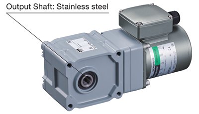 Right-Angle Hypoid Gear with Stainless Steel Shaft