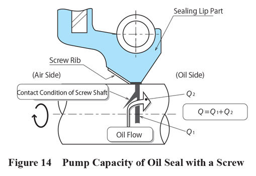 Pump Capacity of Oil Seal with Screw