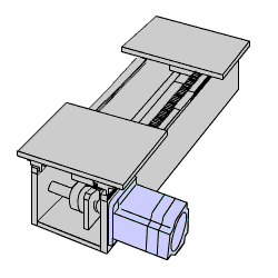 Belt & Pulley Conveyor with stepper motor