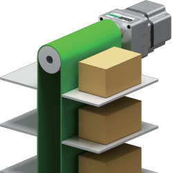 vertical conveyor brushless motor