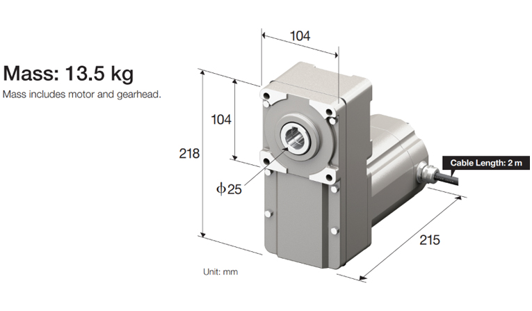 Compact, Lightweight, High-Efficiency (IE5 Equivalent) Brushless Motor
