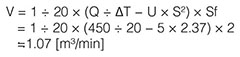 Fan Selection Formula