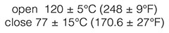 operating temperature thermal protector