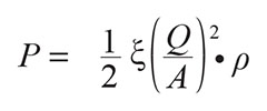 pressure loss formula air flow