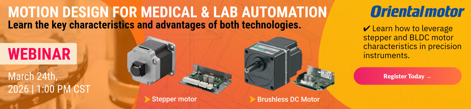March 24, 2026 Motion Design for Medical & Lab Automation Webinar