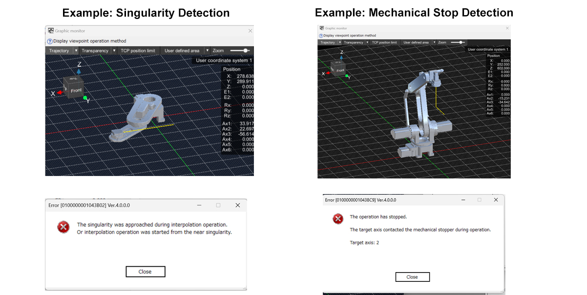 Automatic Singularity and Mechanical Limit Detection