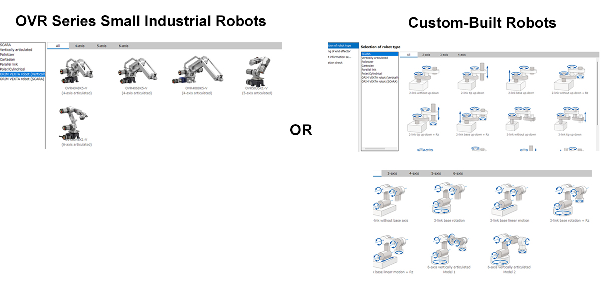 Programming Support for 2 Types of Robots