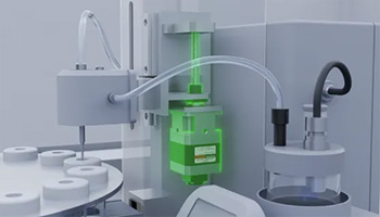 Compact Linear Actuator for Medical Analyzer