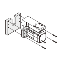 Installation With Flange (Table type only) Mounting