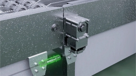 Application Example of Watertight, Dust-Resistant Connection Cables for BMU/BLE2 Series Brushless Motors Connector Type