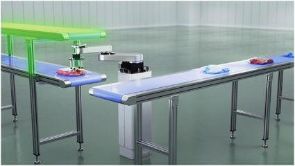 SCARA Robot Movable in All Directions
Effective use of space with limited vertical clearance