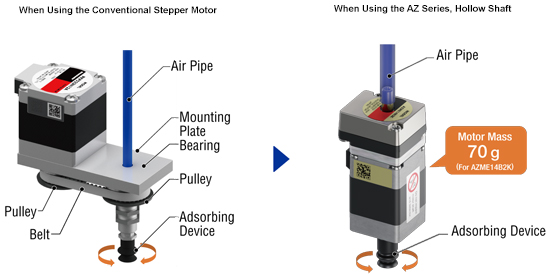 Comparison by Air Suction Mechanism for Electronic Components etc.