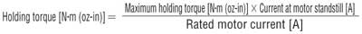 Holding Torque Equation