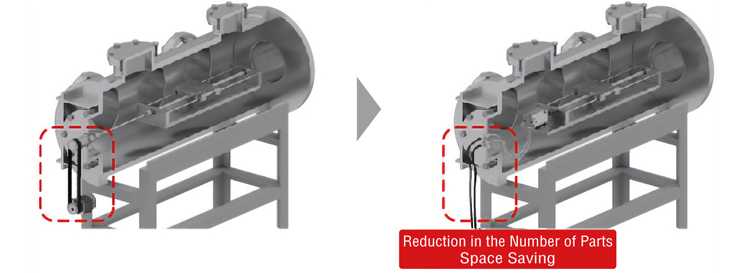 Space Saving Advantage of Vacuum Type Motors: Reduced Number of Parts