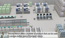 Transport Robot Used in a Modular Automation Factory