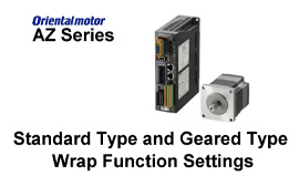 MEXE02 Support Software: AZ Series Standard and Geared Type Wrap Function Settings