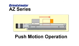 MEXE02 Support Software: AZ Series Push Motion Operation