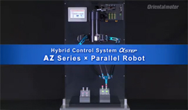 Parallel Delta Robot Using AZ Series Stepper Motors with Hybrid Control