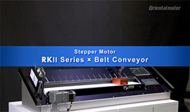 Belt Conveyor Utilizing RKII Series Stepper Motors
