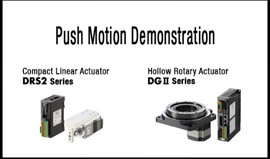Push Motion Demonstration With DRS2 Linear Actuators and DGII Rotary Actuators