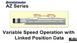 MEXE02 Support Software: Variable Speed Operation with Linked Position Data