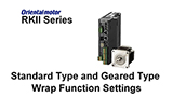 MEXE02 Support Software: RKII Series Standard and Geared Type Wrap Function Settings